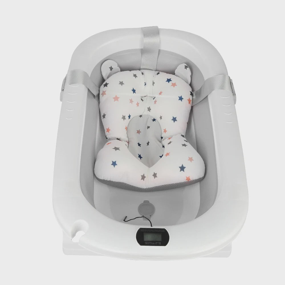 Opvouwbaar Babybadje met Thermometer & Badmat - 0-36 Maanden