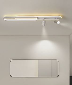Moderne LED Plafondlamp met Spotlight - Zwart, Wit of Goud - Sfeervolle Verlichting voor Slaapkamer & Studiekamer
