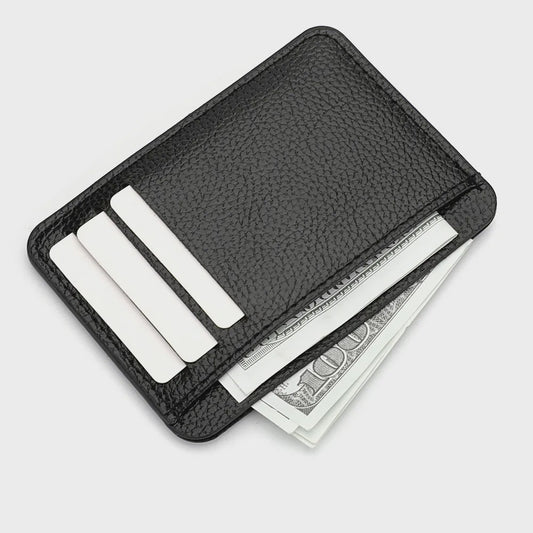 Ultra-dunne PU Lederen Creditcard Portemonnee - Zakformaat Kaarthouder