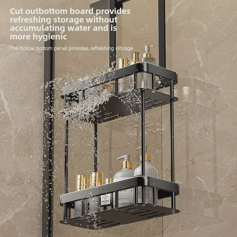Douche Opbergrek 2-Laags Zonder Boren - Wandmontage Organizer