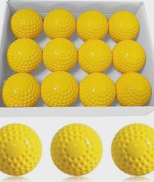 PU Baseball Trainingsballen met Kuiltjes - 9/12 Inch - Voor Pitching Machines