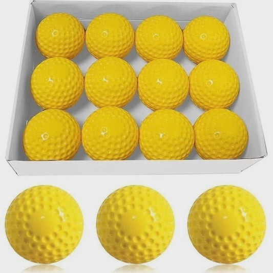 PU Baseball Trainingsballen met Kuiltjes - 9/12 Inch - Voor Pitching Machines