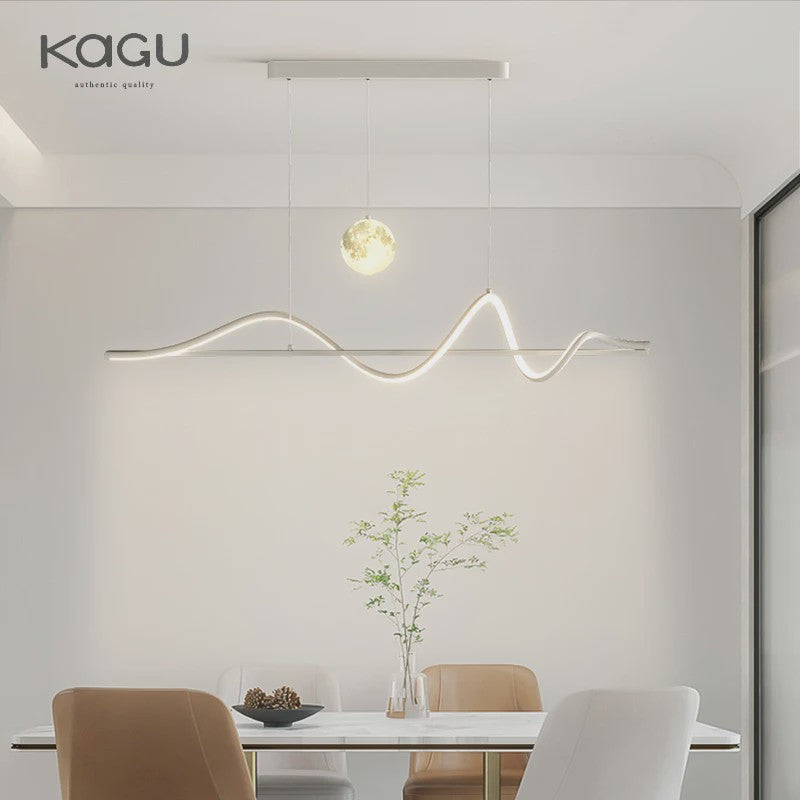 Moderne LED Hanglamp - Stijlvol Wit/Zwart Design voor Eetkamer, Keuken of Kantoor