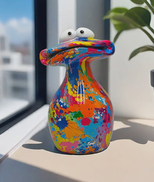 Karakteristieke Kikker Resin Figuur - Vrolijke Decoratie voor Huis, Kerst & Halloween