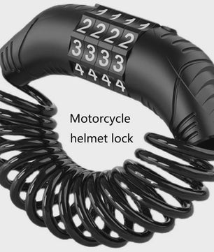 Universeel Combinatieslot met Staalkabel voor Fiets, Motor & Helm - Draagbaar & Anti-diefstal