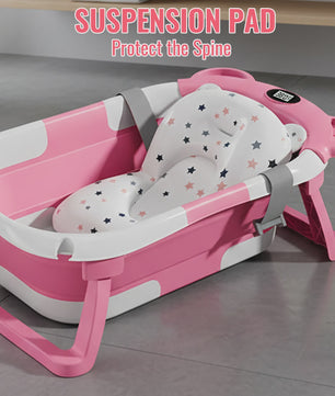 Opvouwbaar Babybadje met Thermometer - Groot en Veilig voor Baby's en Peuters