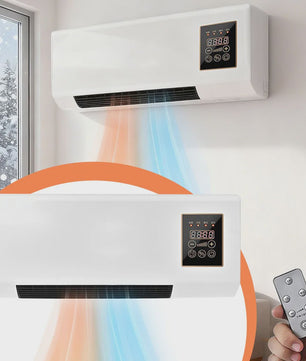 2-in-1 Wandmodel Airco: Koelen, Verwarmen & Ventileren met Afstandsbediening