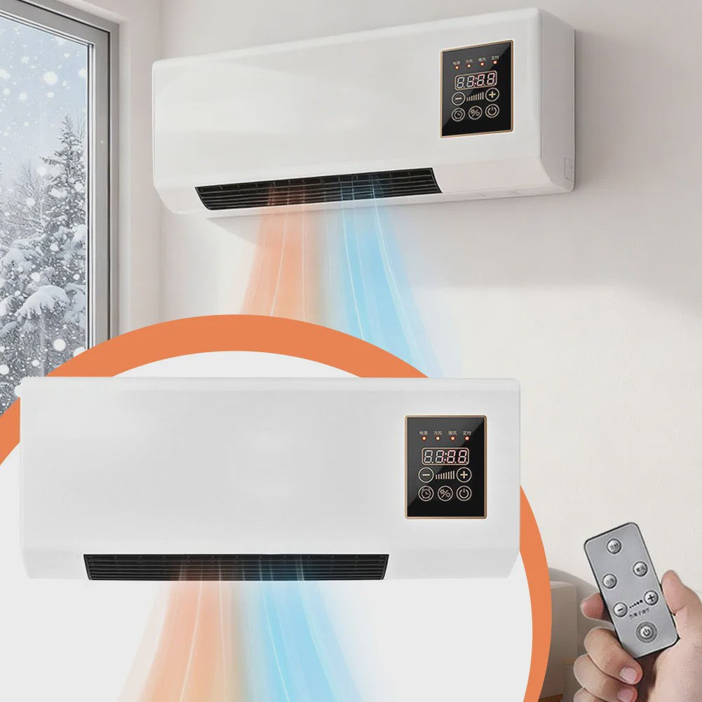 2-in-1 Wandmodel Airco: Koelen, Verwarmen & Ventileren met Afstandsbediening
