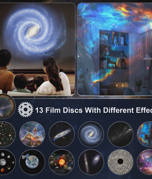Galaxy Projector Sterrenhemel Projector - Planetarium met 12 Thema's voor Kinderkamer