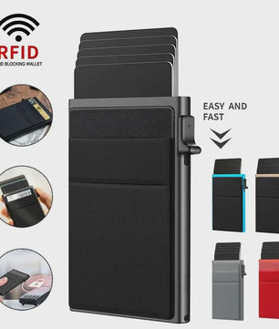 Slimme RFID Portemonnee Kaarthouder - Pop-up Aluminium Creditcard Wallet