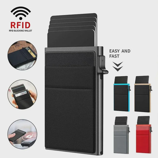 Slimme RFID Portemonnee Kaarthouder - Pop-up Aluminium Creditcard Wallet