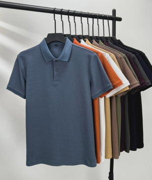 Heren Poloshirt Korte Mouw - 100% Gemerceriseerd Katoen, Ademend & Stijlvol voor Zomer, Golf & Casual