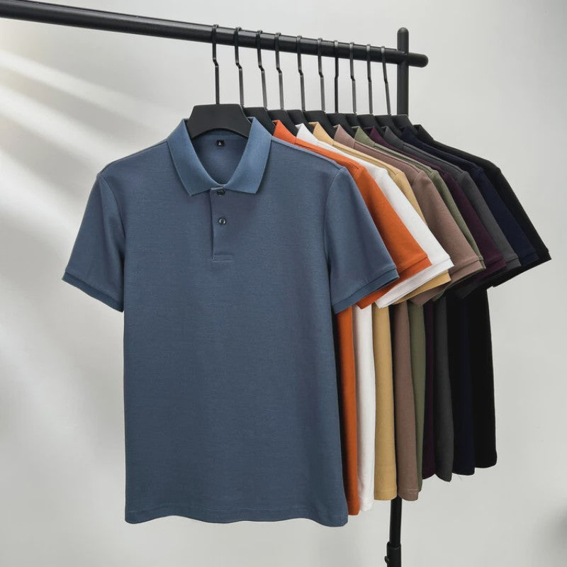 Heren Poloshirt Korte Mouw - 100% Gemerceriseerd Katoen, Ademend & Stijlvol voor Zomer, Golf & Casual