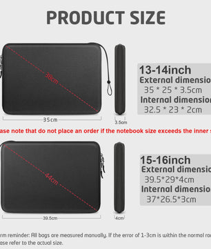 Schokbestendige EVA Laptop Sleeve Case voor 13-16 inch MacBook, HP, Dell, Lenovo