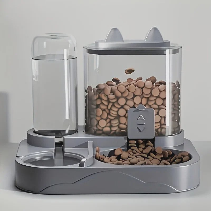 Automatische 2-in-1 Kattenvoerbak en Waterdispenser - Grote Capaciteit