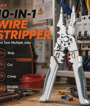 Multifunctionele Elektricien Tang: Strippen, Knippen, Krimpen & Meer (21.5 cm)