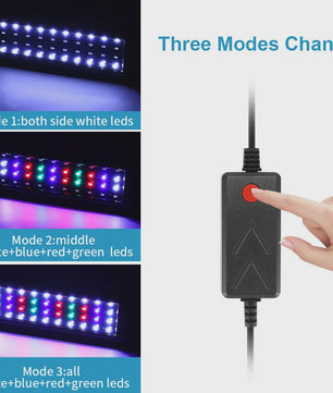 Super Slim Aquarium LED Verlichting - Plantengroei & RGB Kleuren - 31-120cm