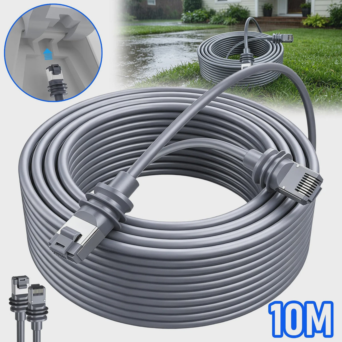 15m Weerbestendige Ethernet Kabel voor Starlink Gen 3 - Buiten Gebruik