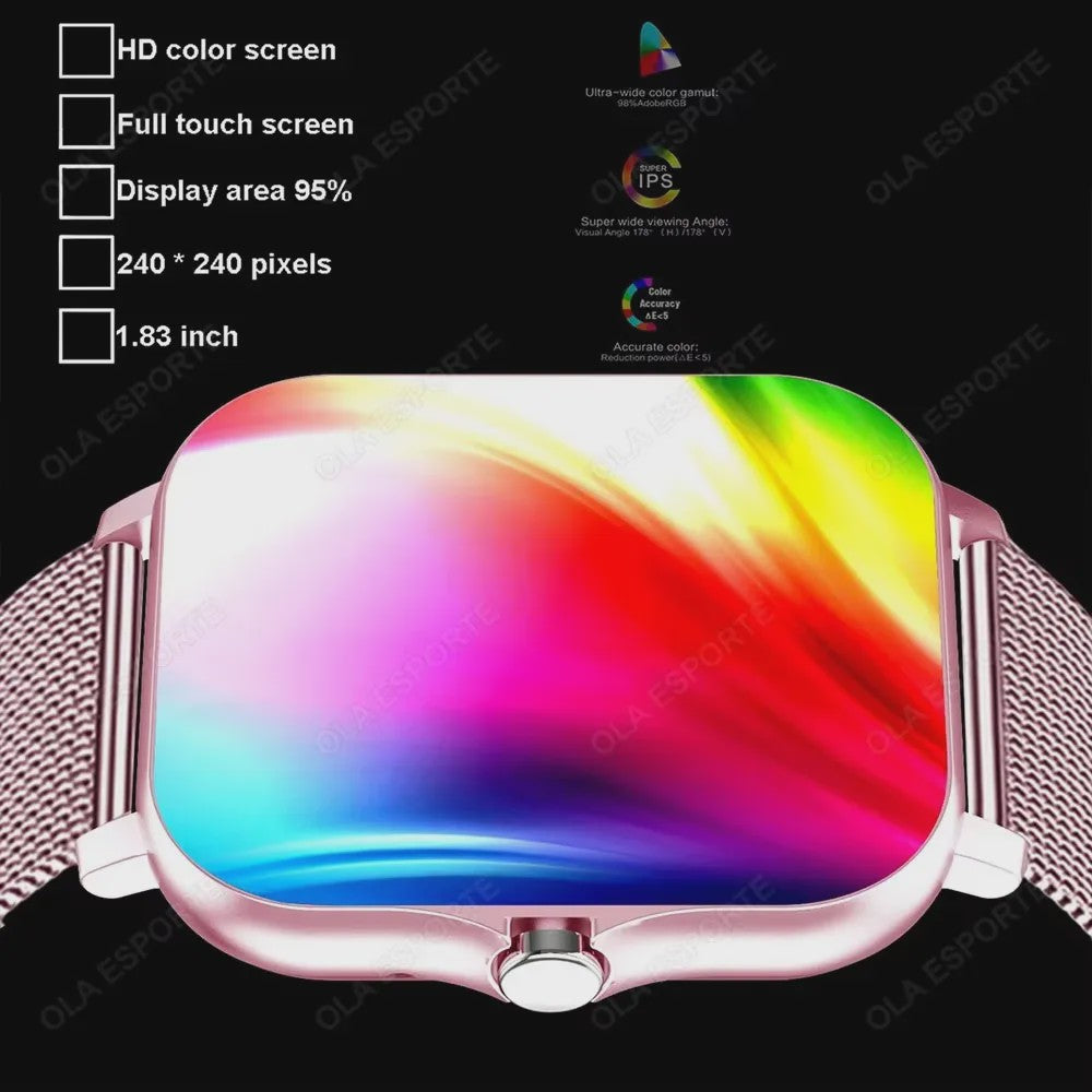 Multifunctioneel Smartwatch voor Heren & Dames - Bluetooth, Muziek, Fitness & Slaapmonitor