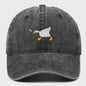 Unieke Geborduurde Baseball Cap met Gans Patroon - Casual Stadsstijl