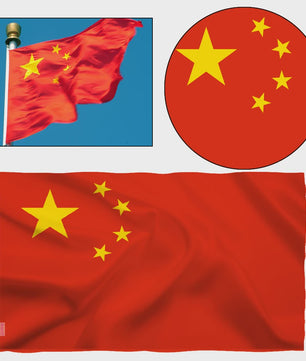 Chinese Vlag 3x5FT Polyester - Nationaal Symbool met 5 Sterren
