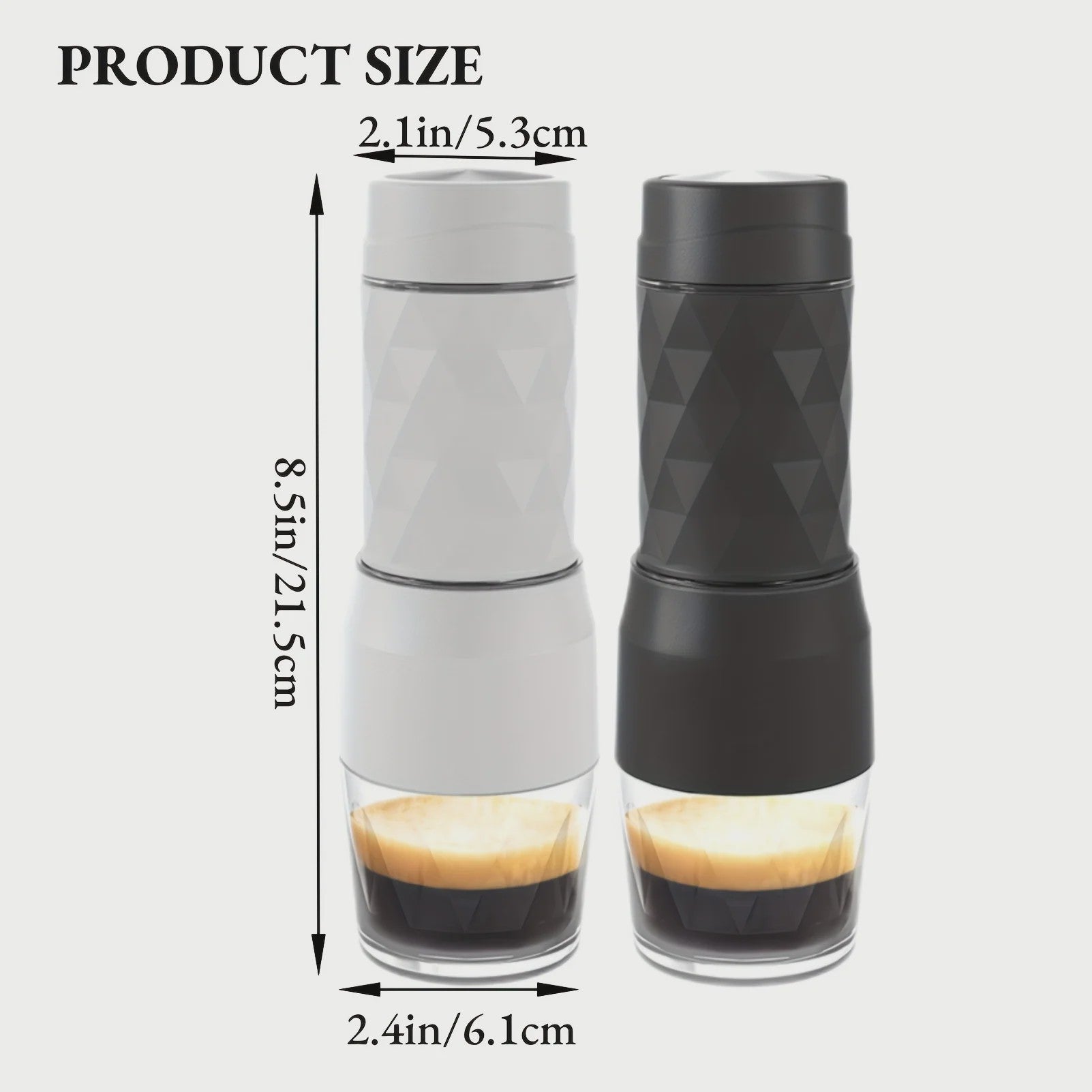 HOMEFISH 3-in-1 Draagbare Koffiemachine: Espresso, Capsules & Gemalen Koffie voor Onderweg