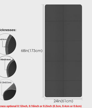 Opvouwbare Yogamat van EVA - Eco-vriendelijk, Draagbaar & Antislip voor Yoga, Pilates & Fitness - Diverse Diktes (3/4/6mm)