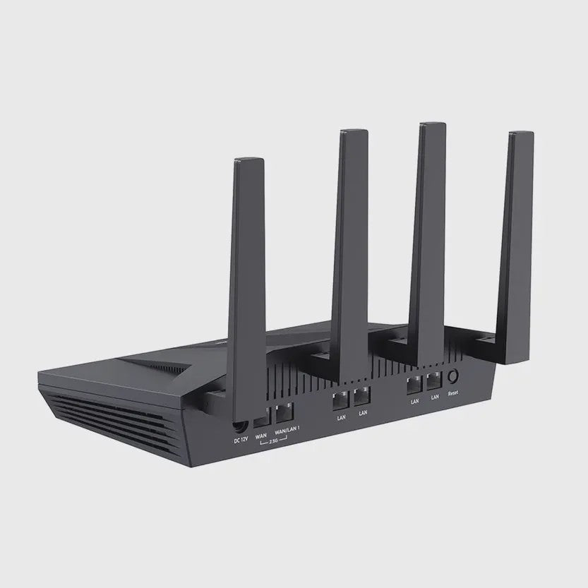 GL.iNet Flint 2 (GL-MT6000) Router: Krachtige Wi-Fi 6 AX6000 met 2.5G Ethernet en Gevorderde Beveiliging