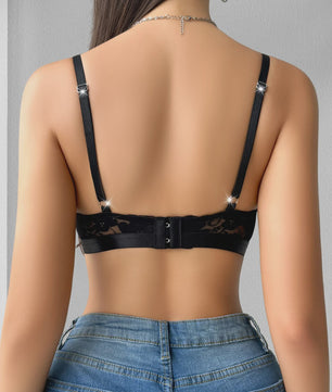 Elegante Dames Bralette van Bloemenkant - Zonder Beugel & Padding, Verstelbare Bandjes