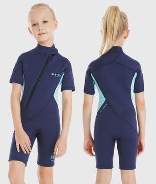 2mm Kinder Wetsuit Shorty voor Jongens & Meisjes - Neopreen Zwempak voor Strand & Watersport