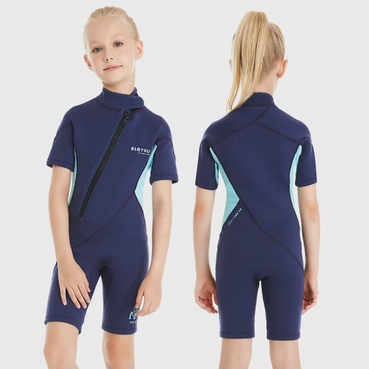2mm Kinder Wetsuit Shorty voor Jongens & Meisjes - Neopreen Zwempak voor Strand & Watersport