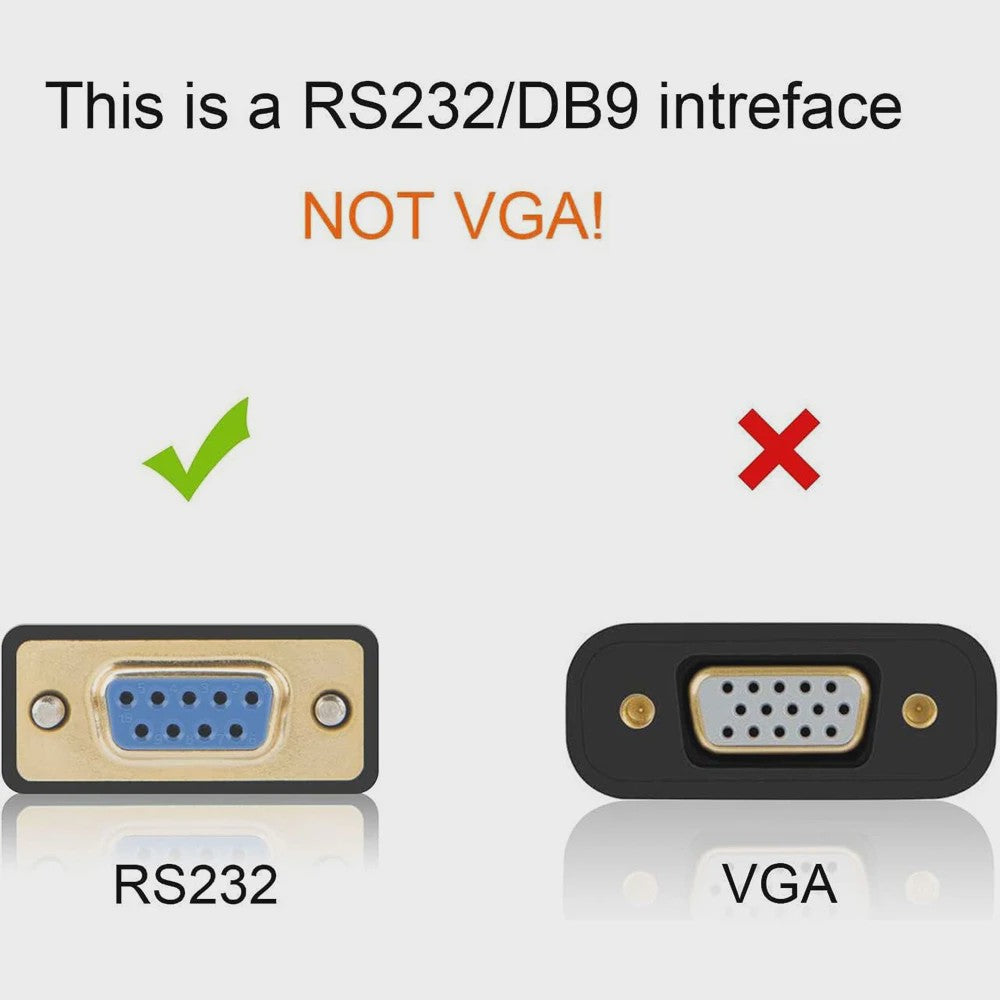 USB naar RS232 Seriële Kabel Adapter (DB9 Female) met PL2303 Chip - 2 Meter