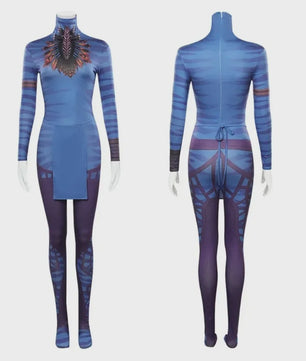 Avatar Cosplay Kostuums: Jake Sully & Neytiri Jumpsuits voor Dames en Heren - Perfect voor Halloween & Feesten