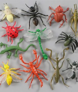 Educatieve Speelgoed Dierenfiguren Set - Insecten, Boerderijdieren, Wilde Dieren en Meer