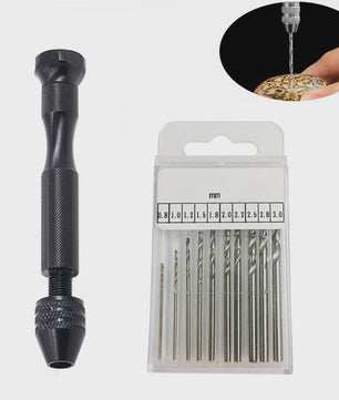 Handboor Set met 10 Precisieboren voor Hobby & Modelbouw - 0.3-3.2mm