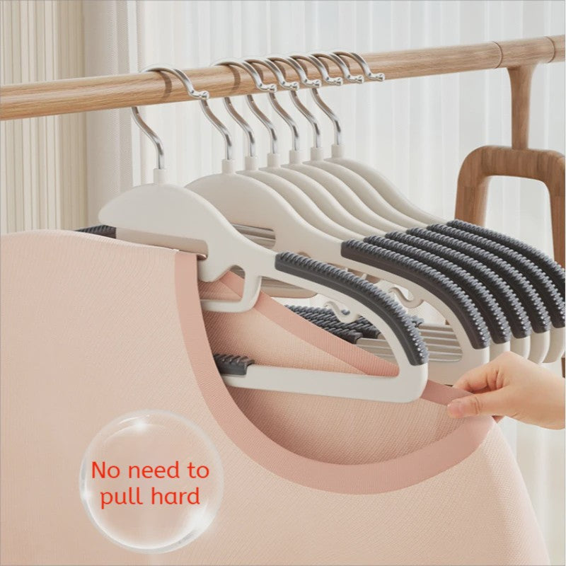 Set van 10 Antislip Kledinghangers - Multifunctioneel & Duurzaam voor Slaapkamer en Kast
