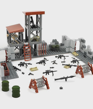 Bouwset Militaire Basis WO2 - Modelbouw Speelgoed met Wapens voor Jongens