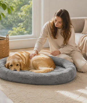 Luxe Orthopedisch Hondenkussen 174x118x24 cm - Memory Foam & Afneembare Hoes