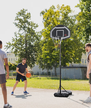 Verstelbare Basketbalpaal voor Buiten - 160-210 cm Hoog - Zwart