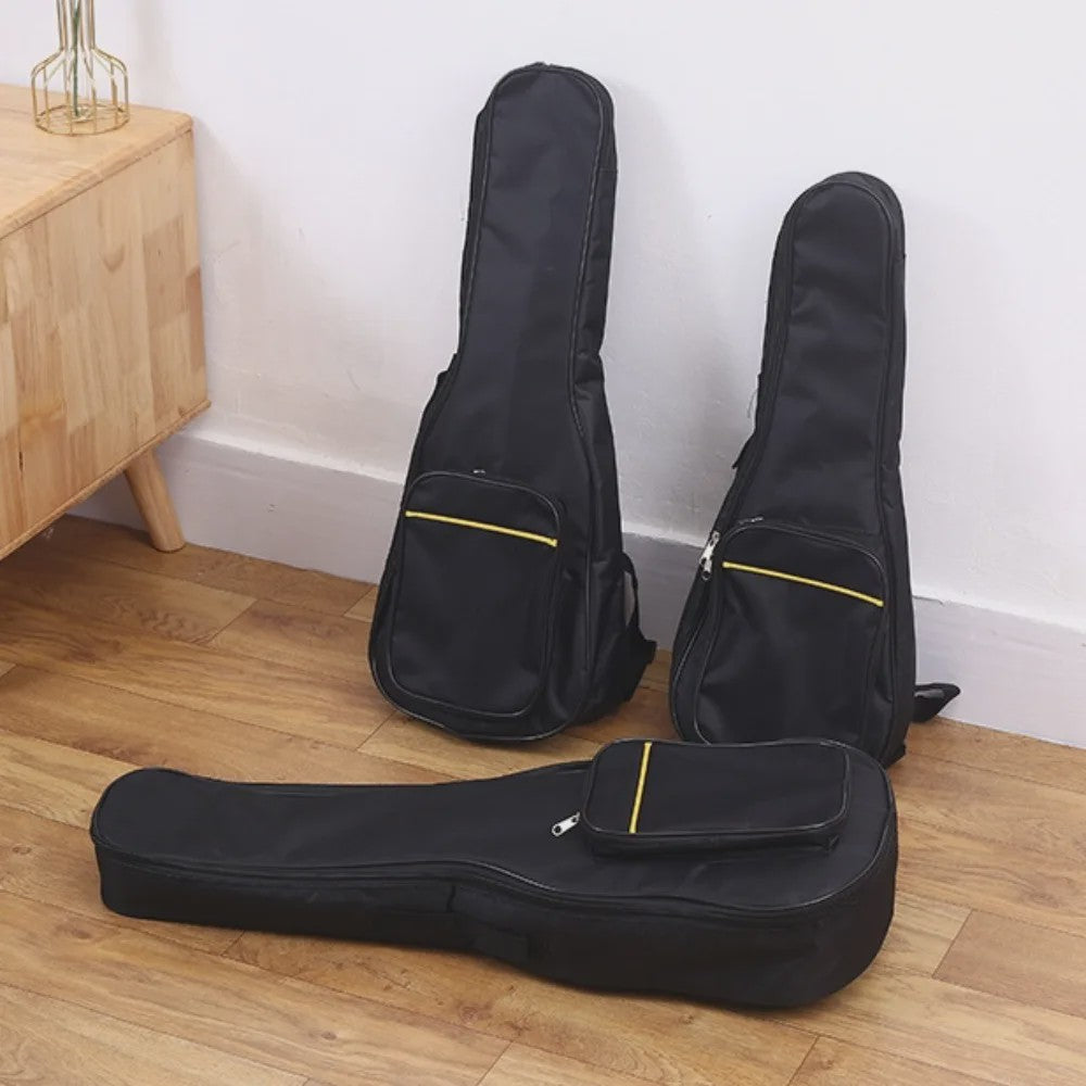 Gewatteerde Ukulele Tas met Dubbele Banden - 21, 23, 26 Inch