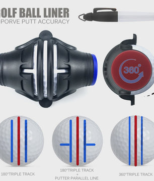 360° Golf Bal Markering Tool: Verbeter Putt Nauwkeurigheid met Precisie Lijn
