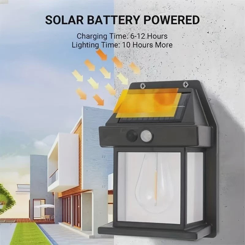 Krachtige Solar Wandlamp met Bewegingssensor - Waterdicht & Automatisch Licht