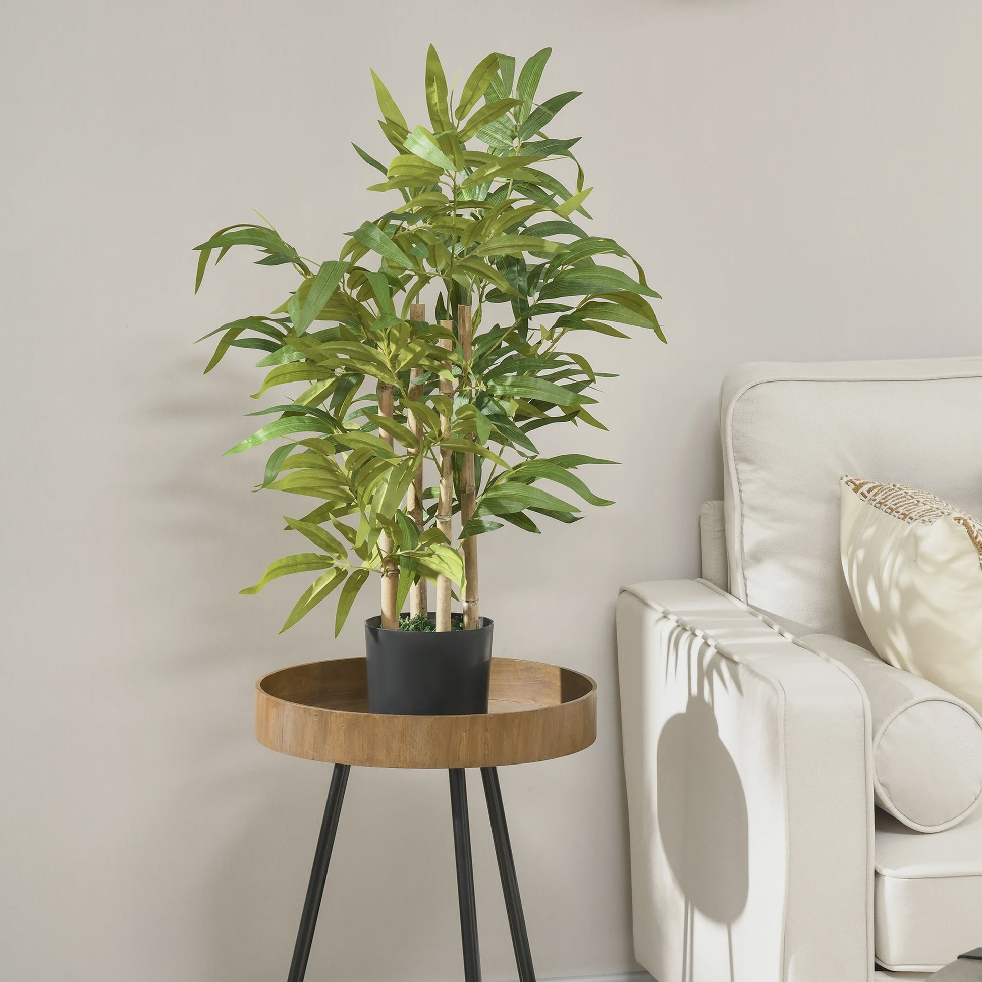 Realistische Bamboe Kunstplant 60 cm met Pot - Sfeervolle Decoratie