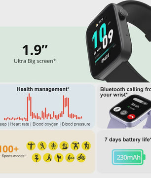 COLMI P71 Smartwatch: Bellen, Gezondheidsmonitoring & 1.9" HD Scherm