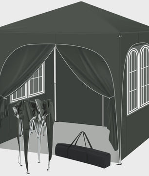 Pop-up Tuinpaviljoen 2x2m met Zijwanden - UV-bescherming & Waterdicht