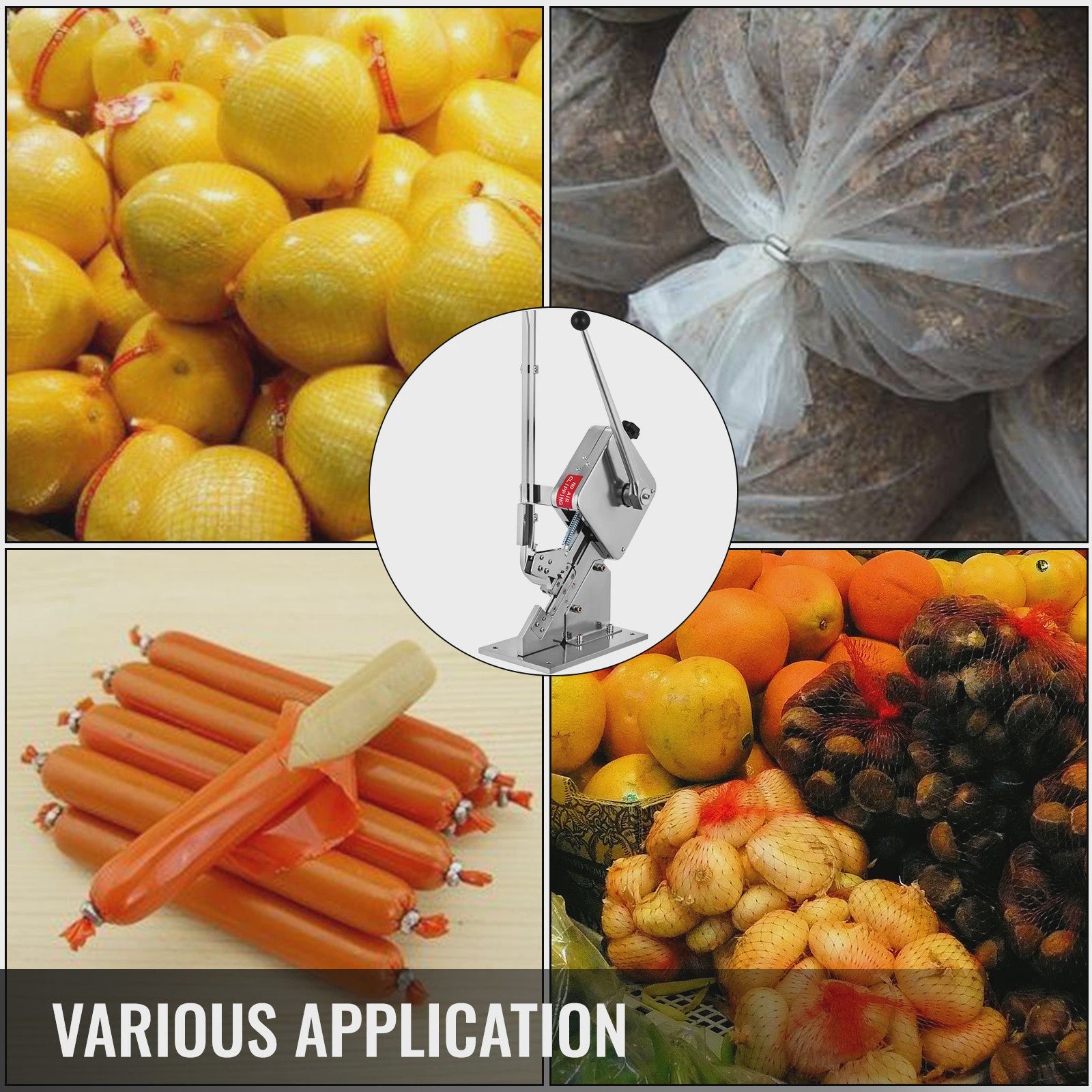 SucceBuy U-Vorm Worst Clipper Machine - Handmatig Plastic Zak Sluitmachine
