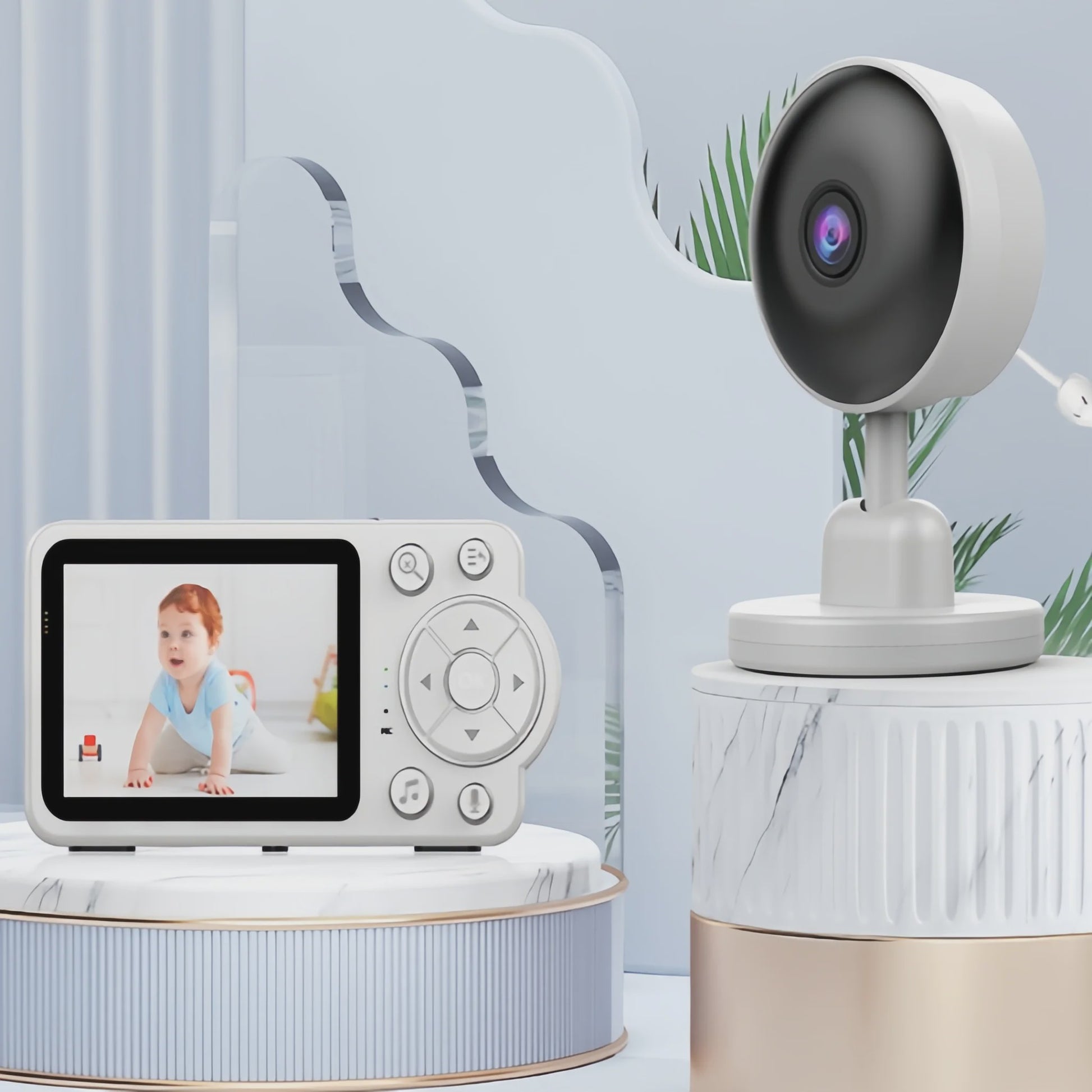 2.8 inch Babyfoon met Camera, Tweeweg Audio, Temperatuur & Vochtigheidssensor, Nachtzicht