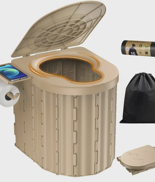 Draagbaar Camping Toilet - Opvouwbaar en Compact voor Auto, Camper, Boot & Buiten