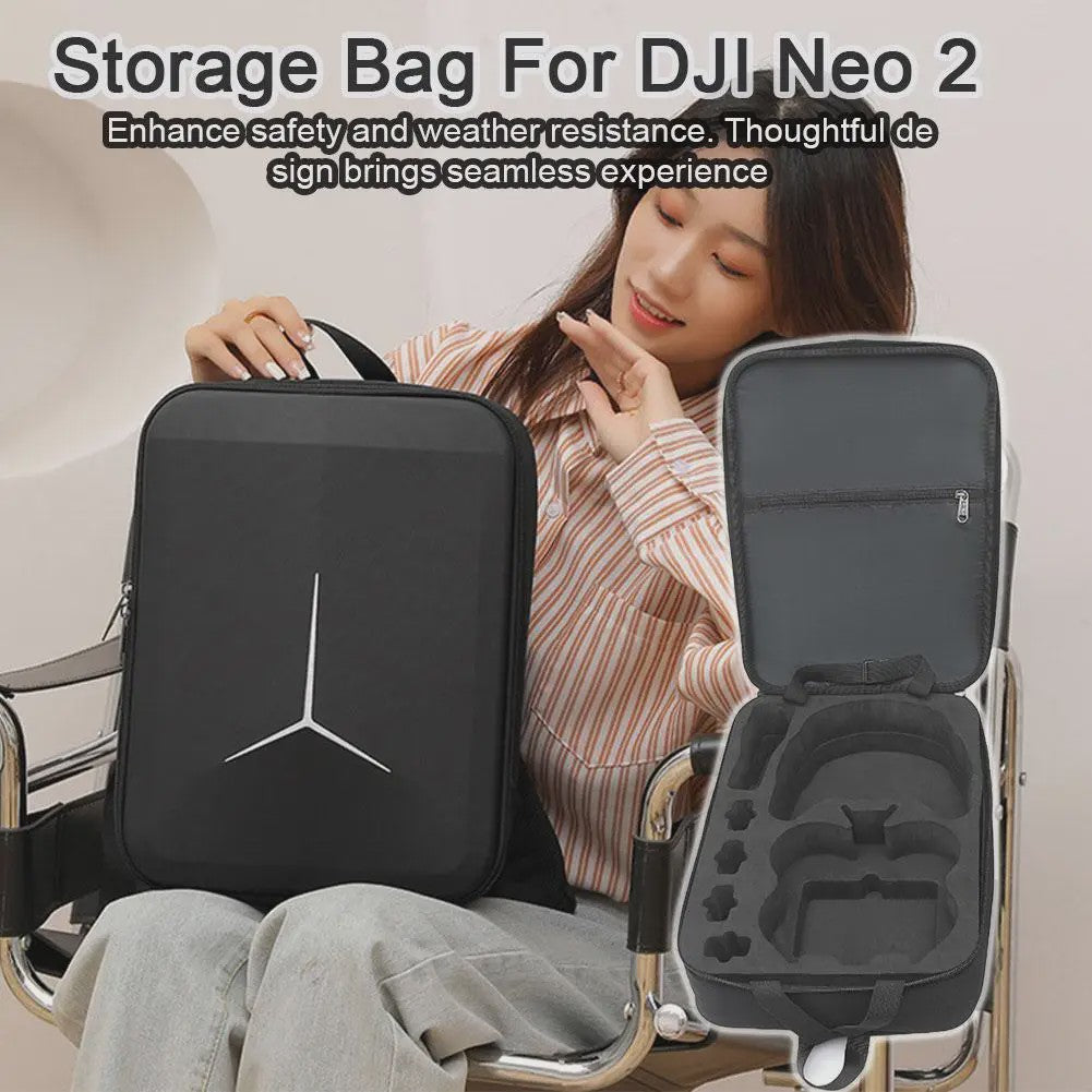 Robuuste Hard-Shell Rugzak voor DJI Neo 2 Motion Fly More Combo Drone - Schokbestendige Opbergtas