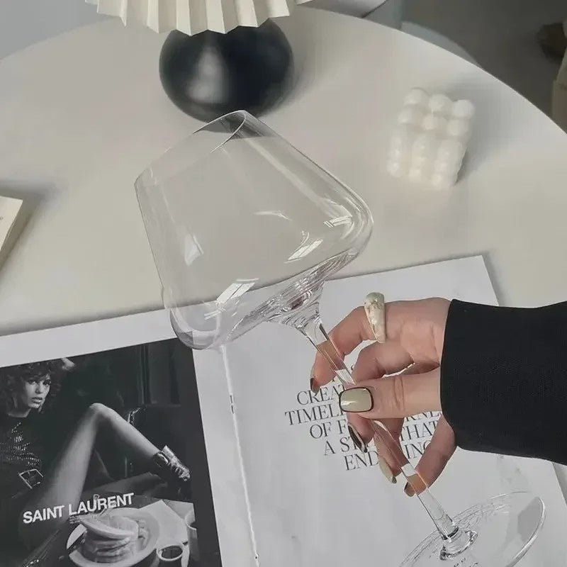 Set Luxe Kristallen Wijnglazen 720ml - Modern Design, Vaatwasserbestendig & Handgeblazen